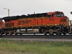 BNSF 7416 rolls west behind BNSF 7549 as a 3d unit on a manifest train.